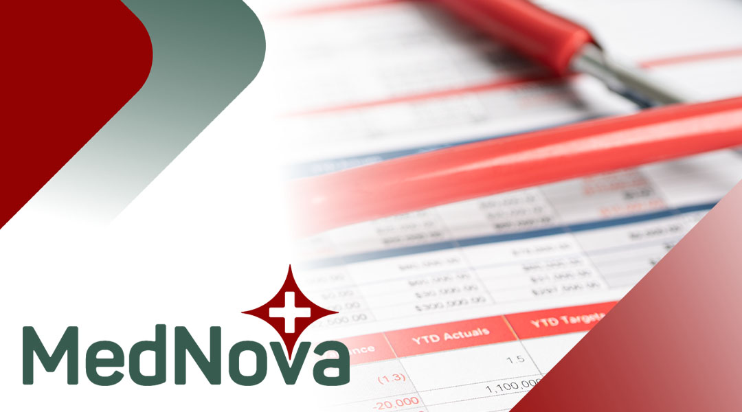 Acute and chronic medical care header with stethoscope and medical documents