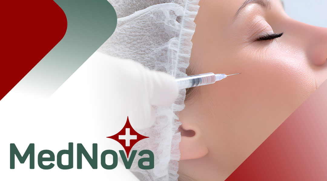 Patient being injected with Botulinum toxin