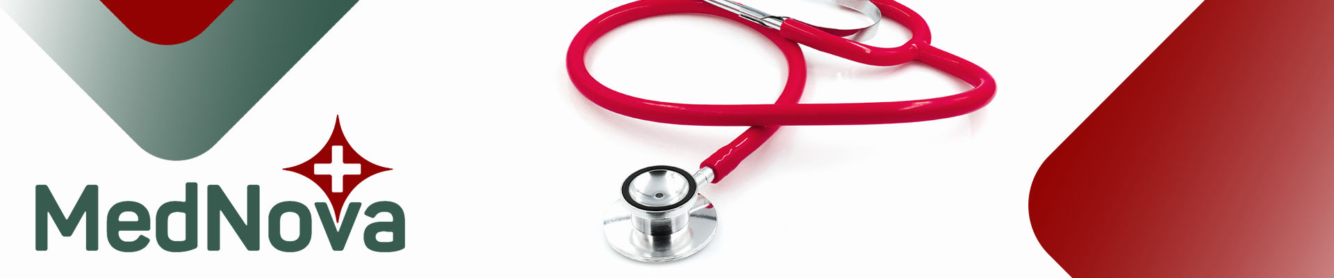 Our doctors header image with stethoscope and MedNova logo